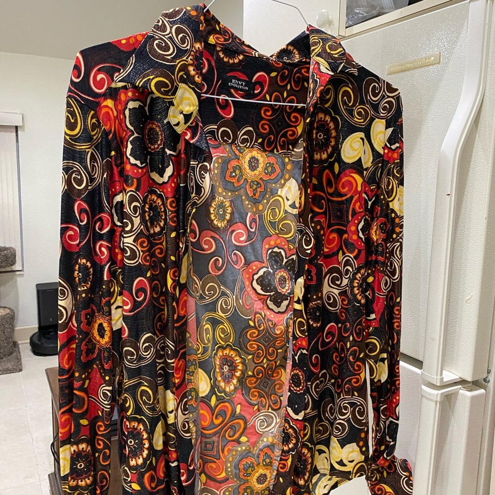 Envy bright button down shirt